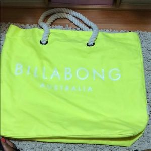 Neon Yellow BillaBong Beach Tota